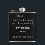 Petaca Groomsman Flask<br><div class="desc">Groomsman Flask</div>
