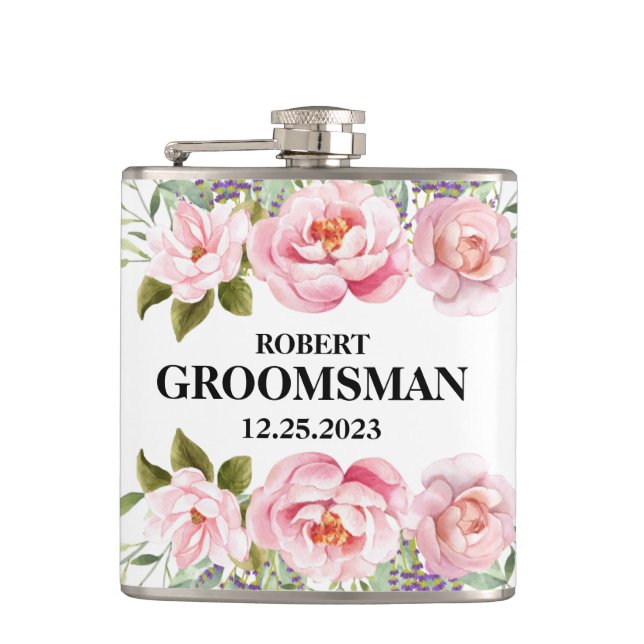 Petaca Groomsmen Boda Flask (Anverso)