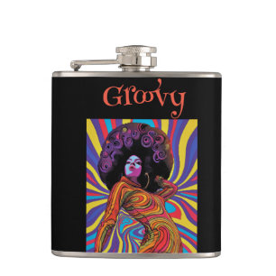 Petaca Groovy Retro Flask