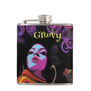 Petaca Groovy Retro Flask
