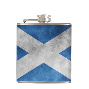Petaca Grunge de Escocia- Cruz de San Andrés