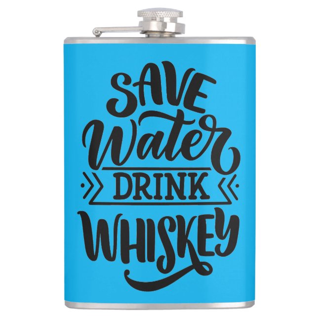 Petaca Guardar el Whiskey de bebida por agua (Anverso)