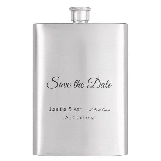 Petaca Guardar la fecha añadir nombre de pareja fecha de  (Anverso)