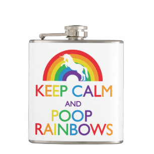 Petaca Guarde el frasco de los arco iris de la calma y