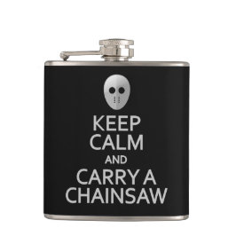 Petaca Guarde la calma y lleve un frasco del