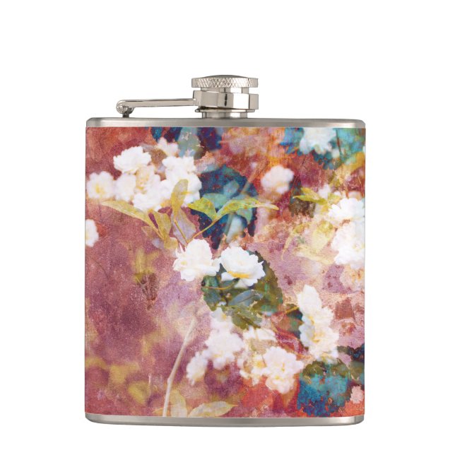 Petaca Guay, arte de moda del patrón de flor romántico (Anverso)
