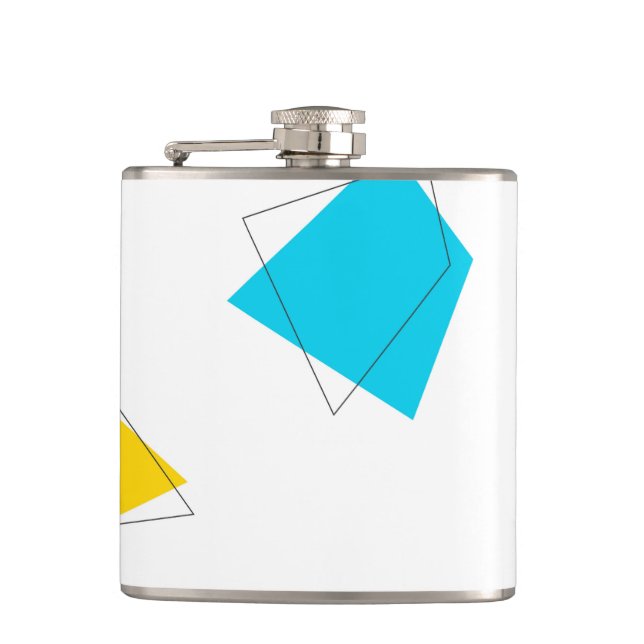 Petaca Guay, arte de patrones urbano juguetón, moderno, m (Anverso)