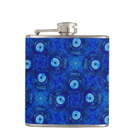 Petaca Guay, arte digital moderno de patrón de ojos malva