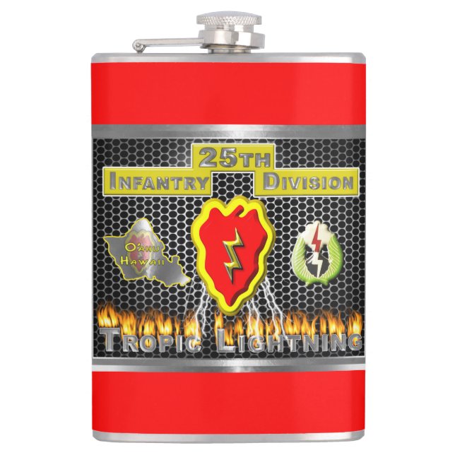 Petaca Guay Design División de Infantería 25ª (Anverso)