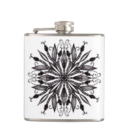 Petaca Guay Snakes Black And White Botantic Gothic