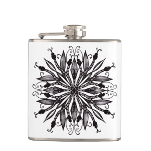 Petaca Guay Snakes Black And White Botantic Gothic