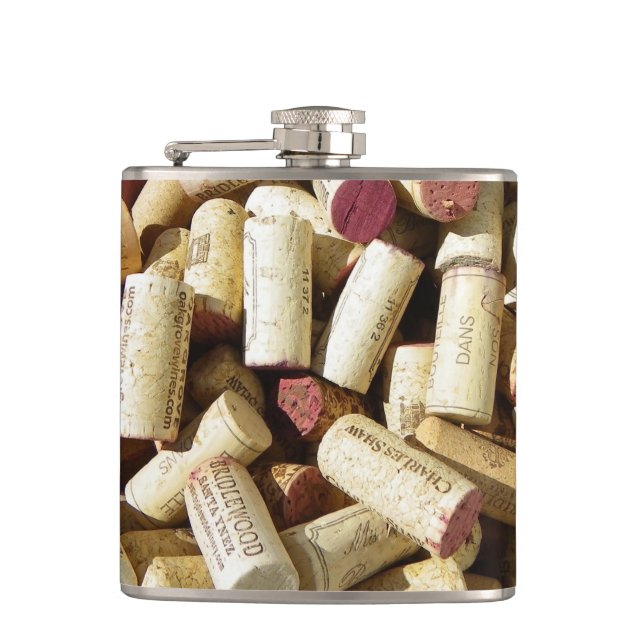 Petaca Guay Wine Cork Vinyl Wrapped Flask! (Anverso)