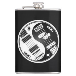 Petaca Guitarra blanca y negra y Yin bajo Yang