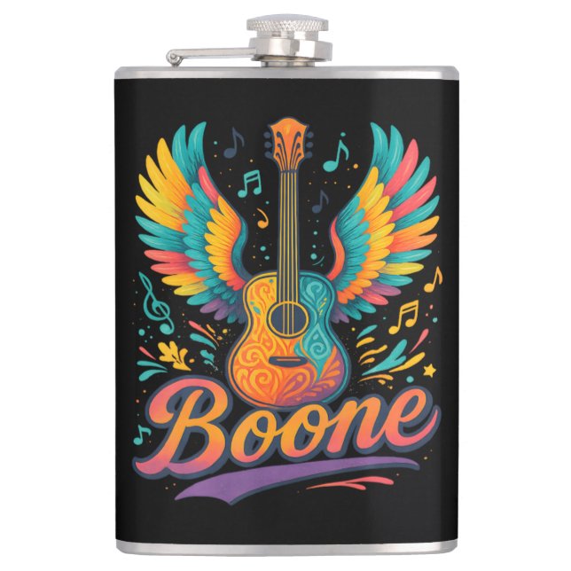 Petaca Guitarra Boone (Anverso)
