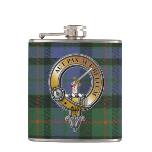 Petaca Gunn Tartan & Badge