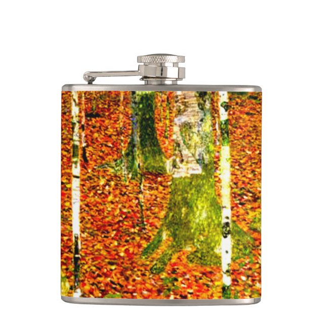 Petaca Gustav Klimt Birch Trees (Anverso)