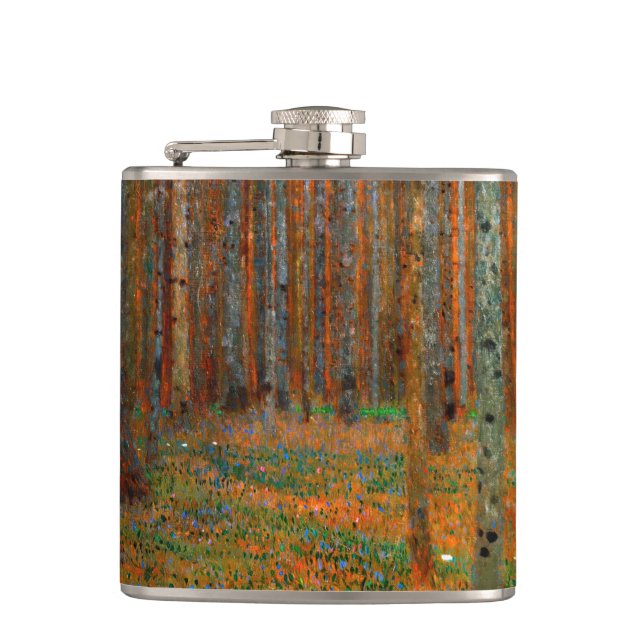 Petaca Gustav Klimt - Bosque Pino de Tannenwald (Anverso)