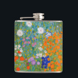 Petaca Gustav Klimt - Jardín de flores<br><div class="desc">Jardín de flores - Gustav Klimt en 1905-1907</div>