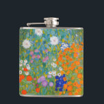 Petaca Gustav Klimt - Jardín de flores<br><div class="desc">Jardín de flores - Gustav Klimt en 1905-1907</div>