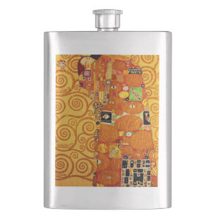 Petaca Gustav Klimt Nouveau, árbol de la vida
