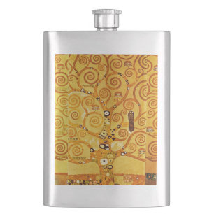 Petaca Gustav Klimt Nouveau, árbol de la vida