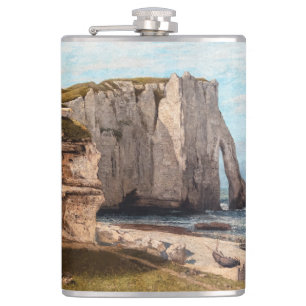 Petaca Gustave Courbet - Acantilados en Etretat después d