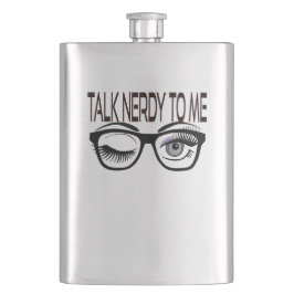Petaca Hablar Nerdy A Mí Gafas Geek Wingeo Ojo Púrpura