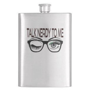 Petaca Hablar Nerdy A Mí Gafas Geek Winye Eye Green