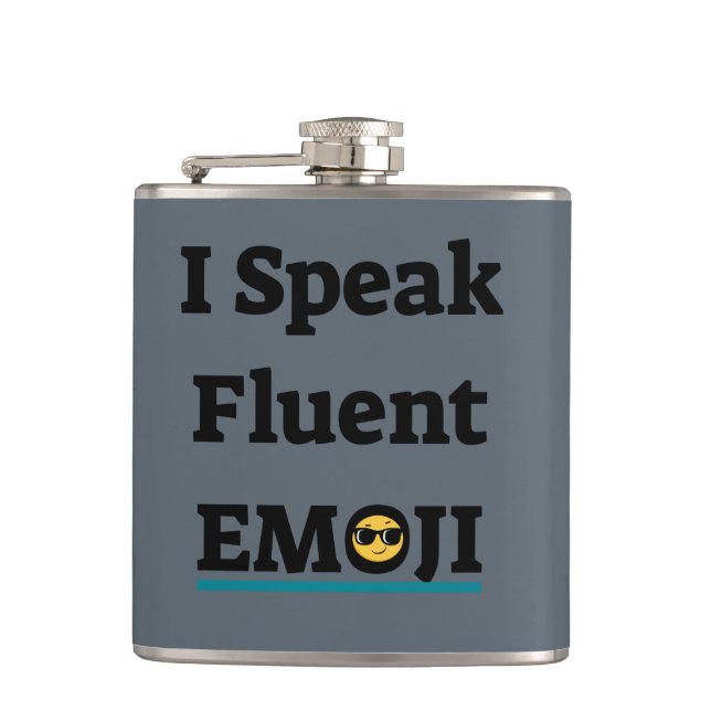 Petaca Hablo Emoji fluida (Anverso)
