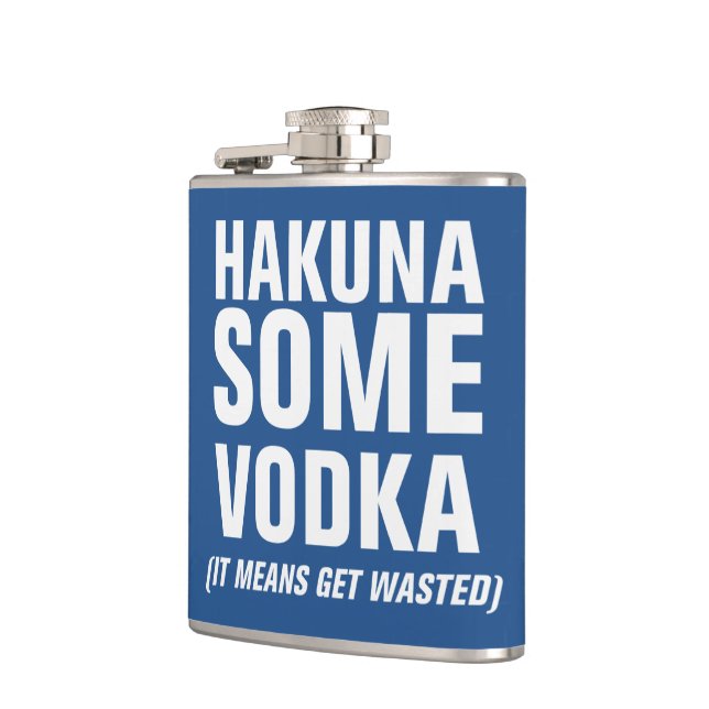 Petaca Hakuna un poco de vodka (Izquierda)