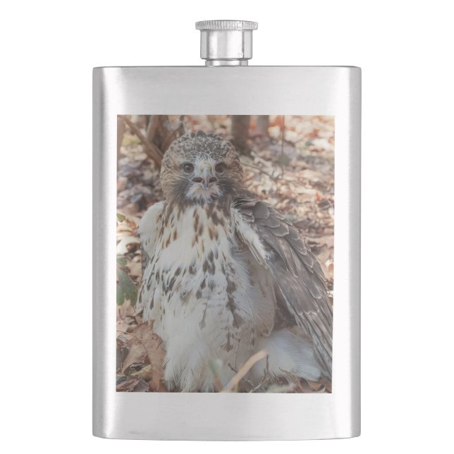 Petaca Halcón atado rojo (Anverso)