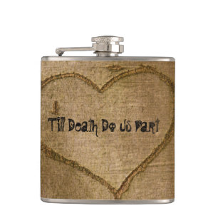 Petaca Halloween Boda Vinyl Flask