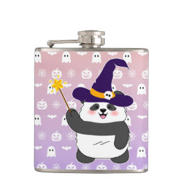Petaca Halloween Curte Baby Panda Witch Magic Wand