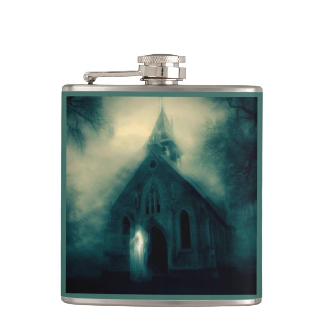 Petaca Halloween - Iglesia embrujada 4 (Anverso)