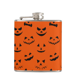 Petaca HALLOWEEN PUMPKIN, naranja Y NEGRO