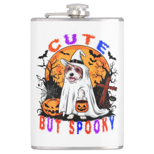 Petaca Halloween Spooky Cute Dog Artwork para amantes de 