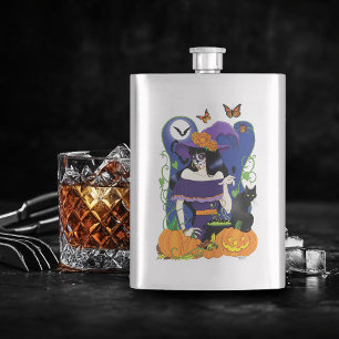 Petaca Halloween Witch Sugar Skull