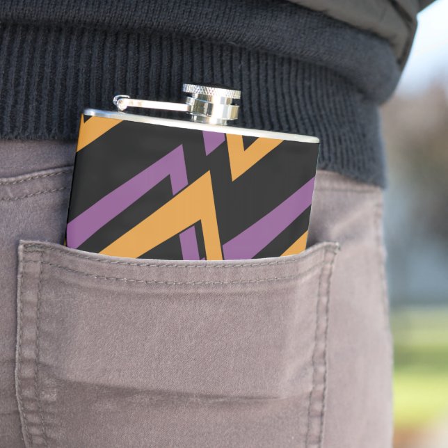 Petaca Halloween Zig Zags Naranja Purple (In Situ)