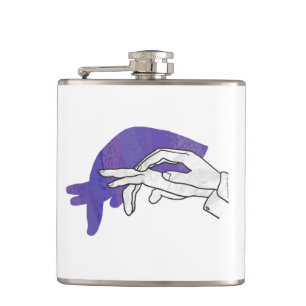 Petaca Hand Silhouette Anteater Purple