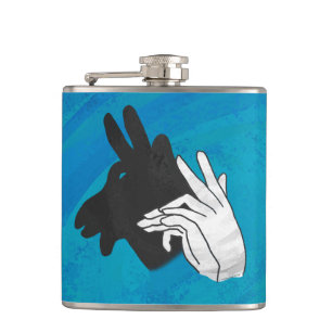 Petaca Hand Silhouette Billy Goat Blue