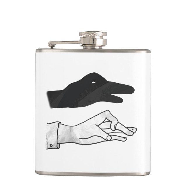 Petaca Hand Silhouette Duck (Anverso)