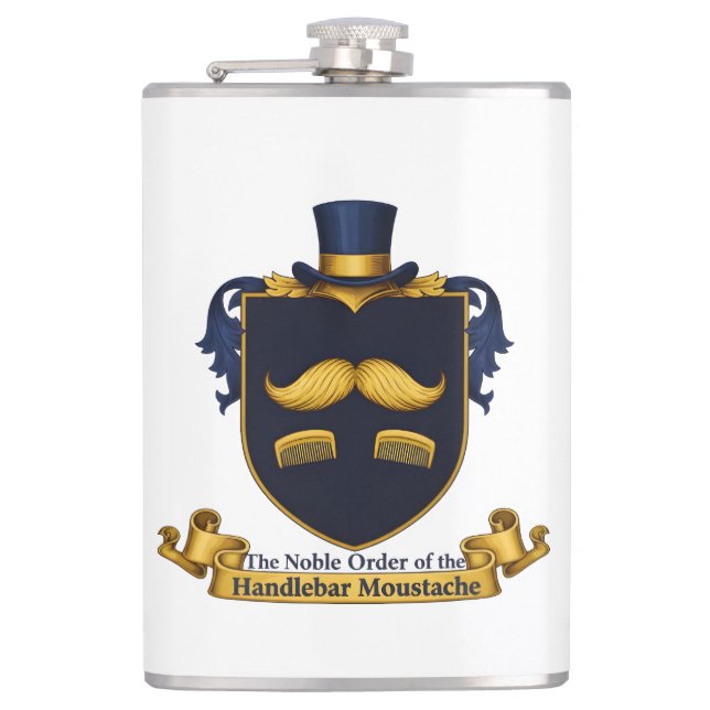 Petaca Handlebar Moustache Gentleman's Flask (Anverso)