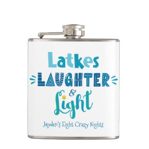 Petaca Hanukkah Latkes Laughter Light Funny Nombre Person