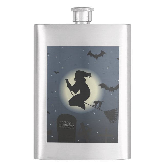 PETACA "HAPPY HALLOWEEN" WITCH (Anverso)