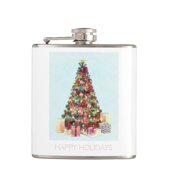 Petaca Happy Holidays. Christmas Tree (Anverso)