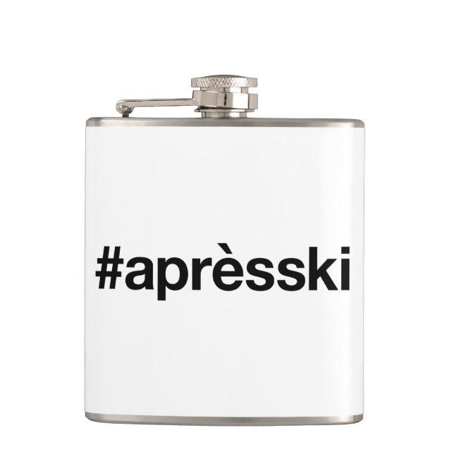 Petaca Hashtag de SKI de APRES (Anverso)