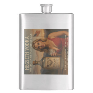 Petaca Hegseth Vodka — El Espíritu Que Saluda con Frasca