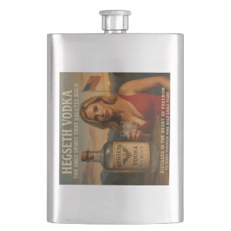 Petaca Hegseth Vodka — El Espíritu Que Saluda con Frasca