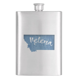 Petaca Helena Montana Wood Grain