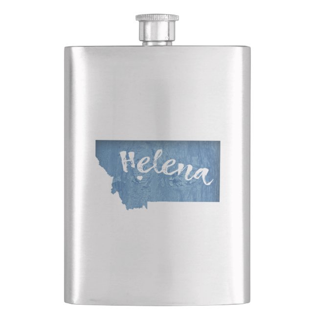 Petaca Helena Montana Wood Grain (Anverso)
